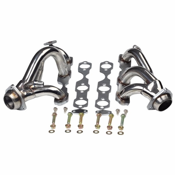 Exhaust Header for Chevy S10/GMC Sonoma/Blazer 1996-2001, 4.3L 4WD, OEM MT001077, 1.875"/1.5" Inlet/Outlet, 2-3V6 Design