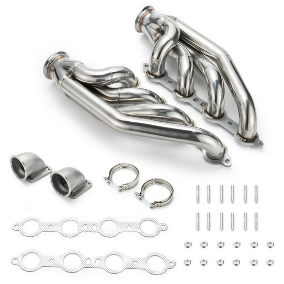 Exhaust Header for LS1 LS6 LSX GM V8+Elbows T3 T4 to 3.0" V Band
