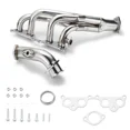 thumbnail image 1 of Fuda Exhaust Header for Toyota Tacoma 95-01 2.4L 2.7L L4, Polished, 1 Piece, 1 of 7