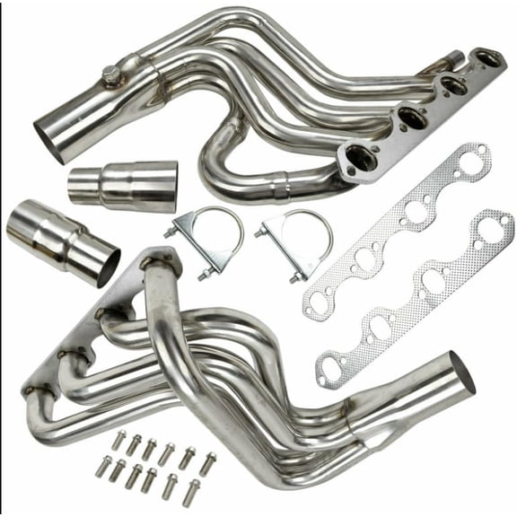 Exhaust Headers Manifold For Ford F150 F250 Bronco 5.8L 1987-1996For Ford F-150 F-250 Bronco Pickup Truck 1987 1988 1989 1990 1991 1992 1993 1994 1995 1996 F150 F250 Exhaust Manifold Header