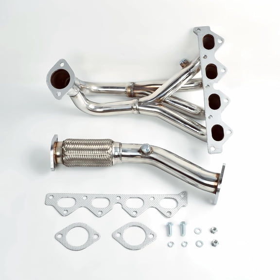 Exhaust Headers kit For 1995-2000 Hyundai Elantra & 1997-2001 Hyundai Tiburon 2.0L1995 1996 1997 1998 1999 2000 2001 Hyundai Elantra & Tiburon Exhaust Manifold Headers Stainless Steel