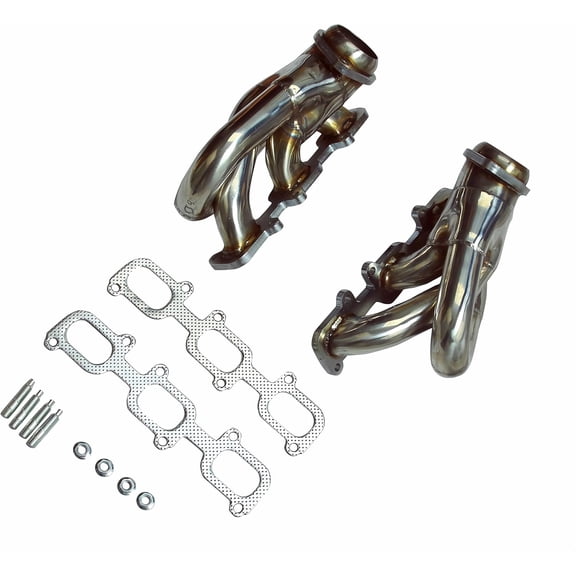 Exhaust Headers kit For for 2011-2017 Ford Mustang 3.7L V6 | Fit For 2011 2012 2013 2014 2015 2016 2017 Ford Mustang Exhaust Header Manifolds Stainless Steel