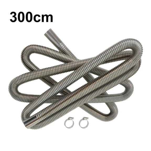 Exhaust Hose for Power Generator, Stainless Steel Exhaust Pipe, Auxiliary Heater 300cm