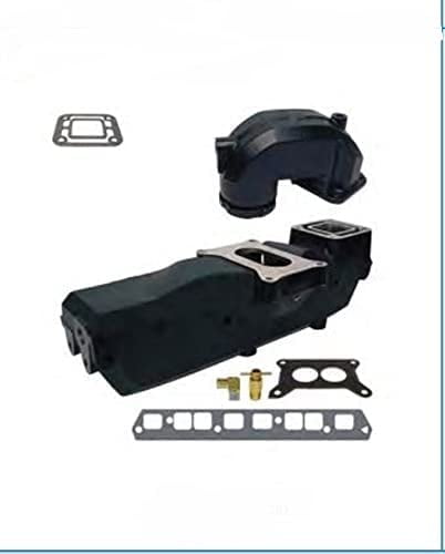 Exhaust Intake Manifold Riser Elbow Compatible with Volvo Penta 1992-2009 3858870 OMC GM 986985 3.0L by FASWORX