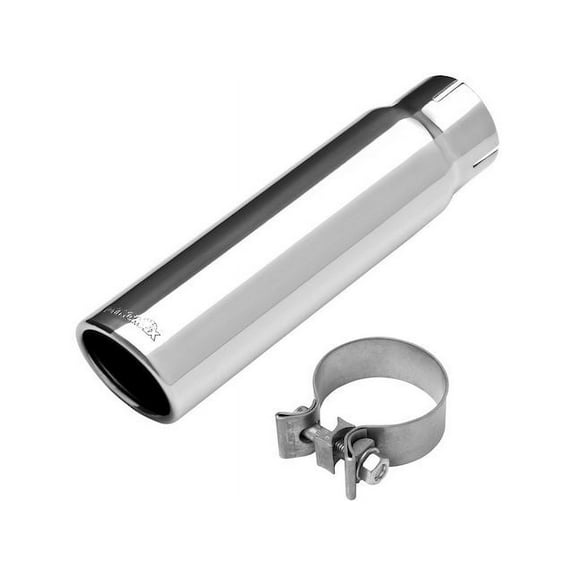Exhaust Line Spout - Compatible with 2001 - 2014 Chevy Silverado 2500 HD Base 2002 2003 2004 2005 2006 2007 2008 2009 2010 2011 2012 2013