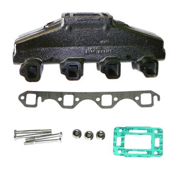 Exhaust Manifold Barr Ford 5.0L &5.8L Universal Stye w/Center Riser 4 Bolt MntPro #: FM-1-83 X-Ref #: FM 1 83