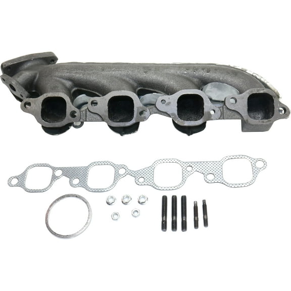 Exhaust Manifold Compatible with 2001-2006 Chevrolet Silverado 2500 HD, Chevrolet Silverado 3500, Chevrolet Suburban 2500, GMC Sierra 2500 HD, GMC Sierra 3500, GMC Yukon XL 2500 Passenger Side 8Cyl