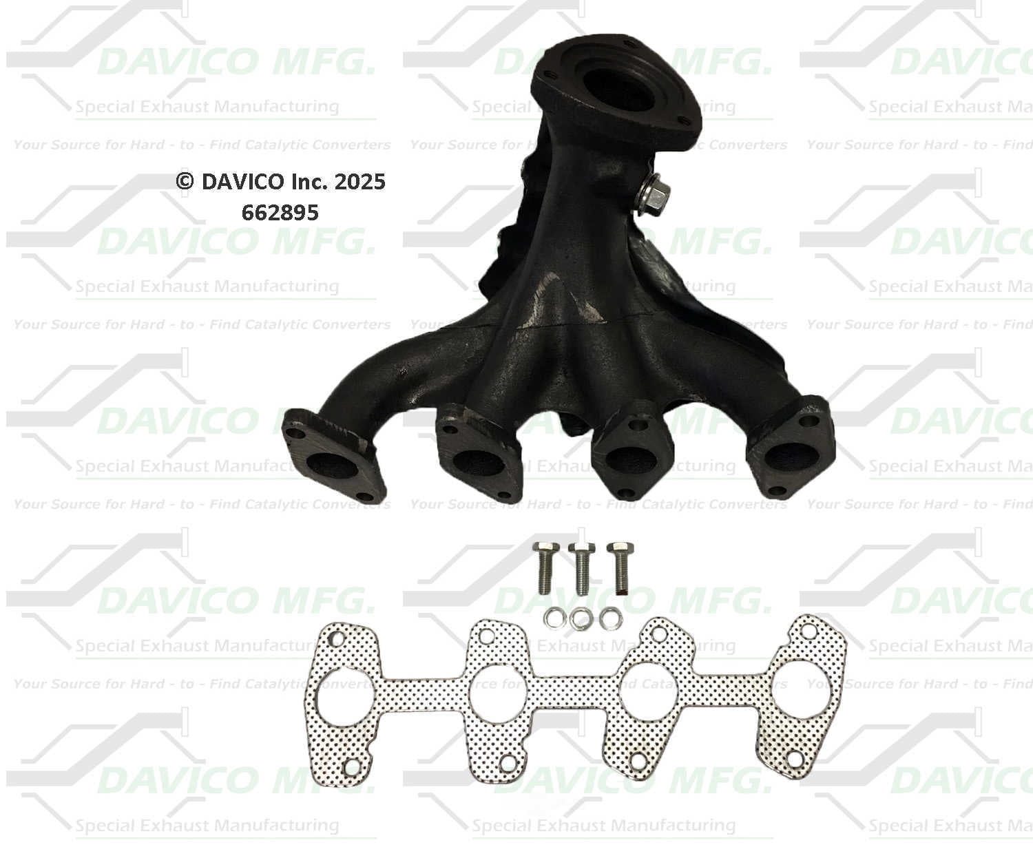 Davico Mfg 662895 Stand alone Exact-Fit exhaust manifold