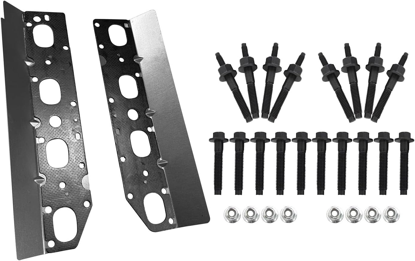 Exhaust Manifold Gasket Repair Set with Bolts Studs and Nuts for 2009-2018 Chrysler 300 Jeep Grand Cherokee for 2009-2018 Dodge Challenger Charger Durango Ram 1500 2500 3500 5.7L