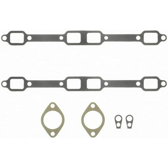 Exhaust Manifold Gasket Set - Compatible with 1958 - 1959, 1965 - 1976 Dodge Coronet 1966 1967 1968 1969 1970 1971 1972 1973 1974 1975