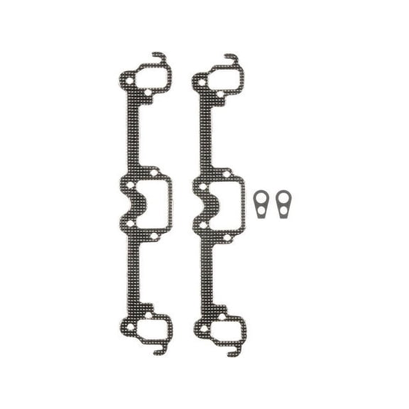 Exhaust Manifold Gasket Set - Compatible with 1977 - 1991 Dodge W150 1978 1979 1980 1981 1982 1983 1984 1985 1986 1987 1988 1989 1990