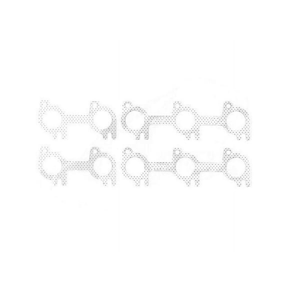 Exhaust Manifold Gasket Set - Compatible with 1999 - 2004 Ford F-250 Super Duty 6.8L V10 2000 2001 2002 2003