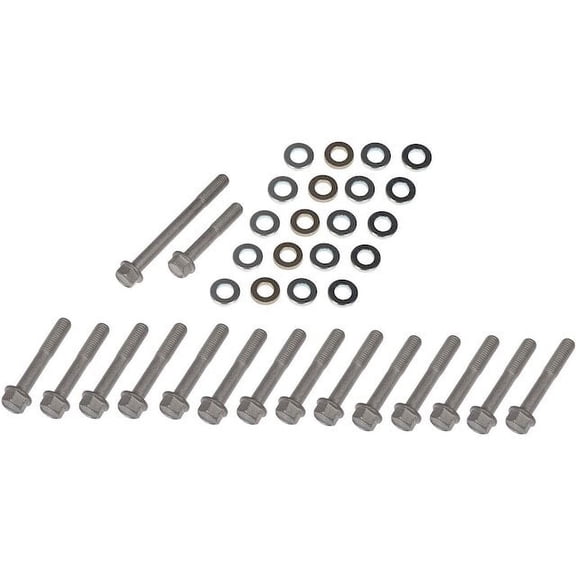 Exhaust Manifold Hardware Kit - Compatible with 2007 Chevy Silverado 2500 HD Classic 6.6L V8