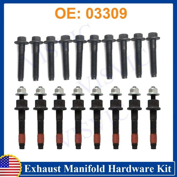 Exhaust Manifold Hardware Kit SET 03309 For Dodge Ram For Jeep Chrysler US