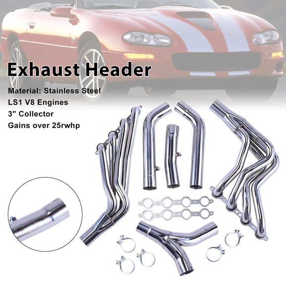 Exhaust Manifold Header Fit For Chevy LS1 Camaro Race Version F-Body 1-7/8