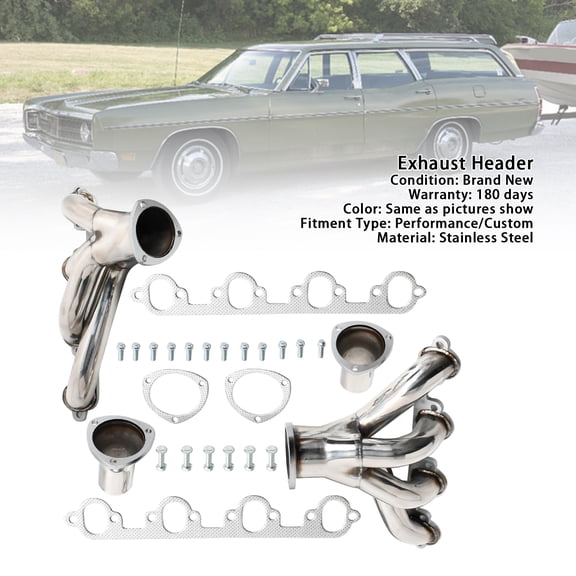 Exhaust Manifold Header Fit For Ford Country Sedan Big Block 429 460 7.0/7.5L 1969-1973