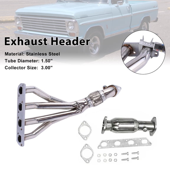 Exhaust Manifold Header Fit For Ford F100 5.0L 302W Pickup Truck 2WD 1969-1979