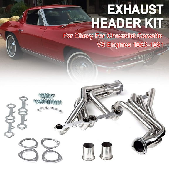 Exhaust Manifold Headers Fit For Chevy Fit For Chevrolet Corvette V8 Engines 1963-1981