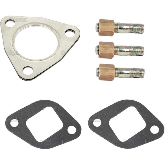 Exhaust Manifold Installation Gasket/Stud Kit for Massey-Ferguson Tractor models w/ 3 cyl. Perkins AD3.152 Diesel and AG3.152 Gas