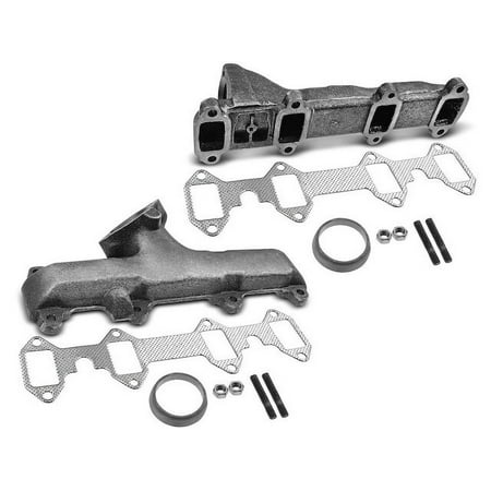 Exhaust Manifold Kit 2 - Compatible with 1974 Ford M-450 Base 5.9L V8 - Autopart Premium