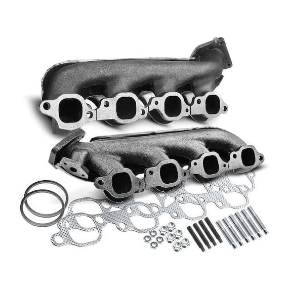 Exhaust Manifold Kit 2 - Compatible with 2002 - 2006 Chevrolet Avalanche 2500 8.1L V8 - Autopart Premium