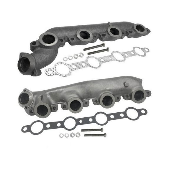 Exhaust Manifold Kit - Compatible with 1999 - 2003 Ford F-450 Super Duty 7.3L V8 2000 2001 2002