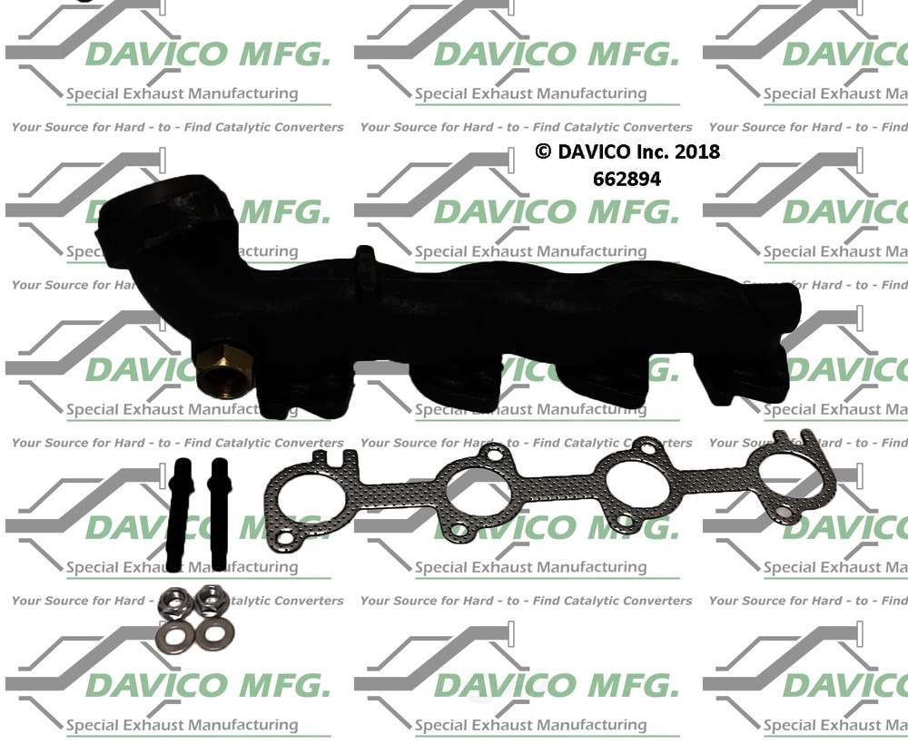 Davico Mfg 662894 Stand alone Exact-Fit exhaust manifold