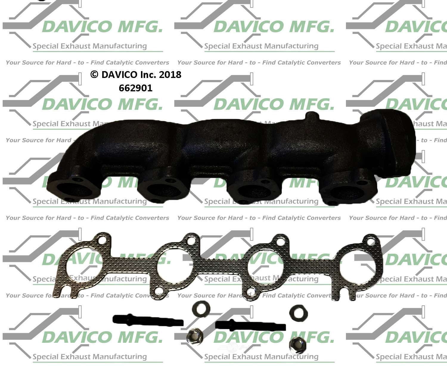 Davico Mfg 662901 Stand alone Exact-Fit exhaust manifold