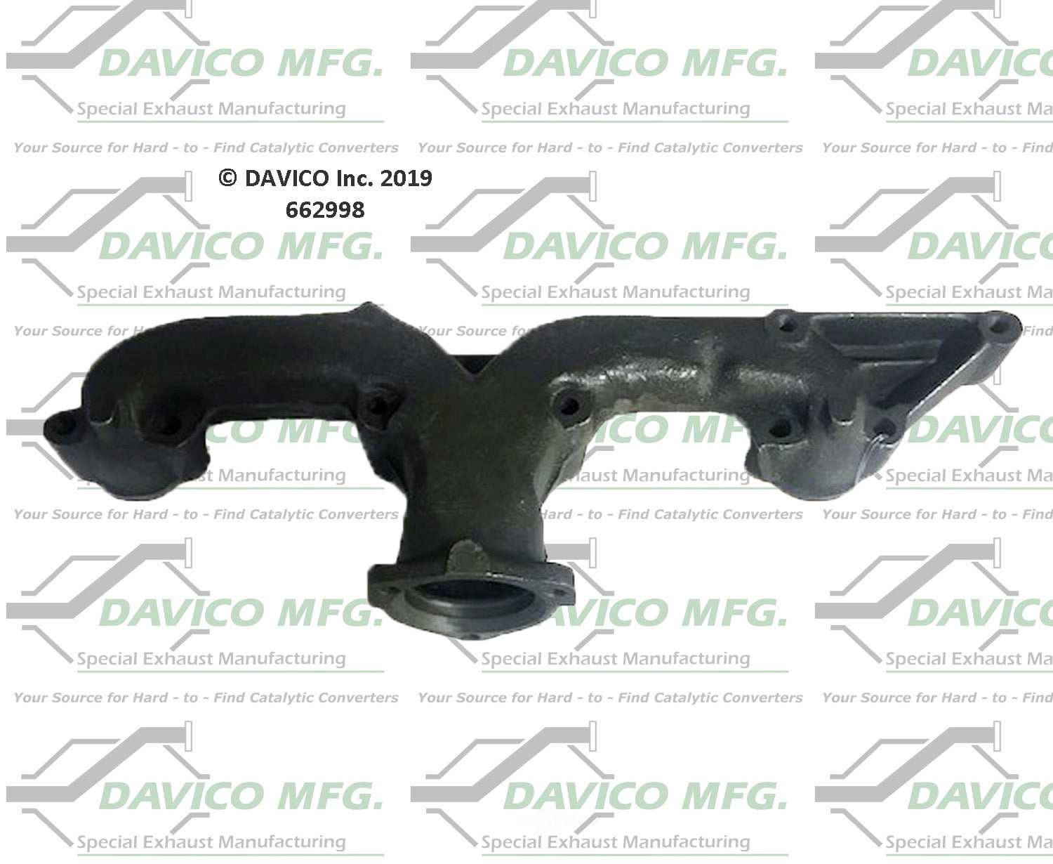 Davico Mfg 662998 Stand alone Exact-Fit exhaust manifold