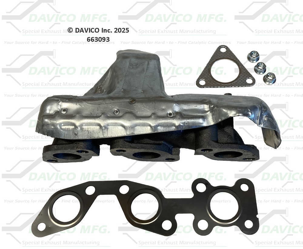 Davico Mfg 663093 Stand alone Exact-Fit exhaust manifold
