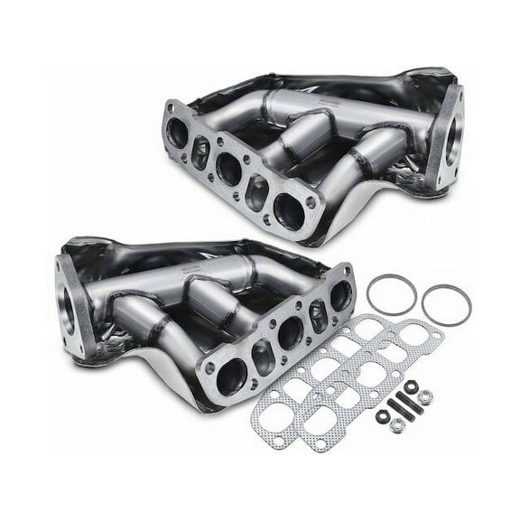 Exhaust Manifold Set 2 - Compatible with 2005 - 2012 Nissan Pathfinder 4.0L V6 2006 2007 2008 2009 2010 2011