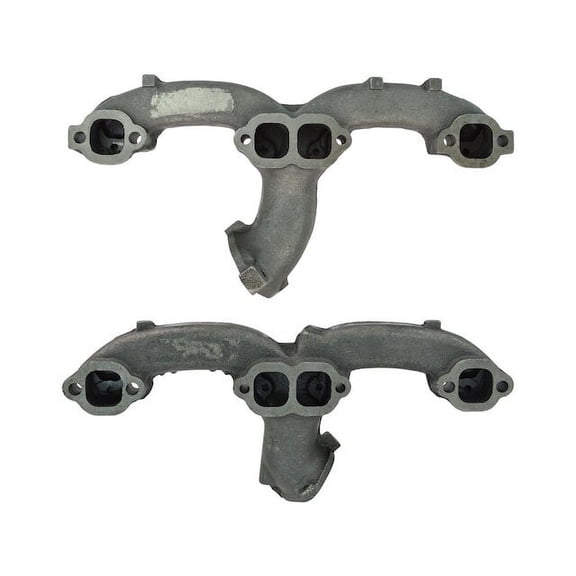 Exhaust Manifold Set 2 Piece Set - Compatible with 1969 - 1972 Chevy C10 Suburban 1970 1971