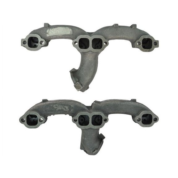 Exhaust Manifold Set 2 Piece Set - Compatible with 1969 - 1972 Chevy P10 Van 1970 1971