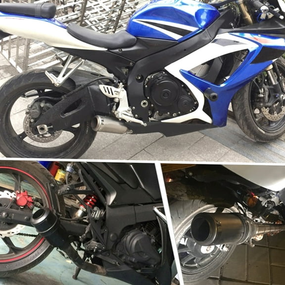 Exhaust Muffle, Dirt Dirt Bike Muffler Pipe Stainless 51mm Universal Universal Stainless Steel Dirt Bike Muffler Ajcoflt Rookin Dsfen