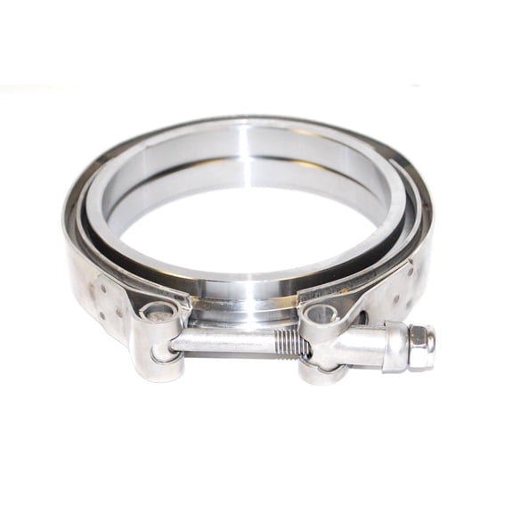 Exhaust Muffler Downpipe Piping Cat 3.5" V Band Kit 2 CNC Flanges Clamps Tip Exhaust Muffler Downpipe Piping Cat 3.5" V Band Kit 2 CNC Flanges Clamps Tip