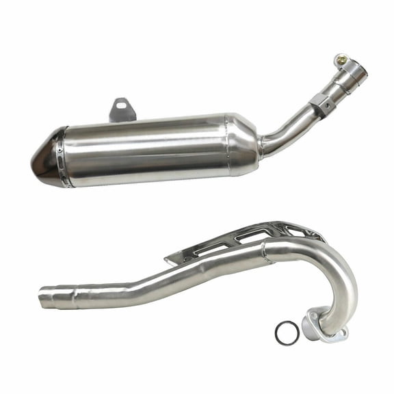 Exhaust Muffler Pipe kit For 150cc-250cc Vertical Engine ATV Motorcycle pit Bike