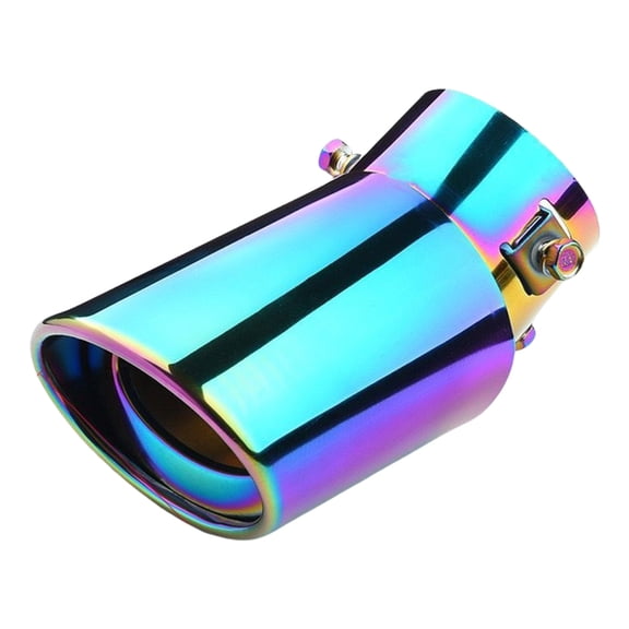 Exhaust Muffler Tip Stainless Pipe Chrome Trim for Car Rear Tail Throat Liner