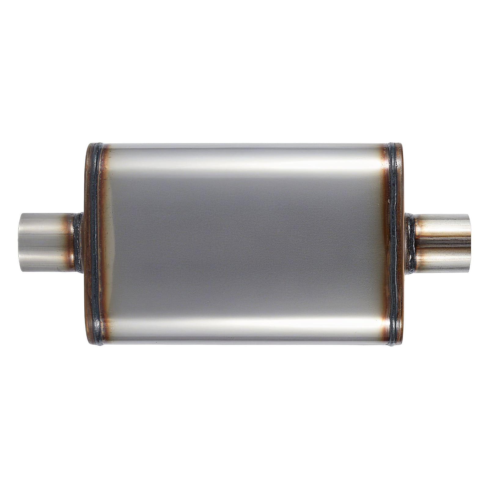 Exhaust Muffler Universal 409 Stainless Straight-Through Performance Muffler for Cars Trucks, 3" Inlet/Outlet, Overall Length 20"