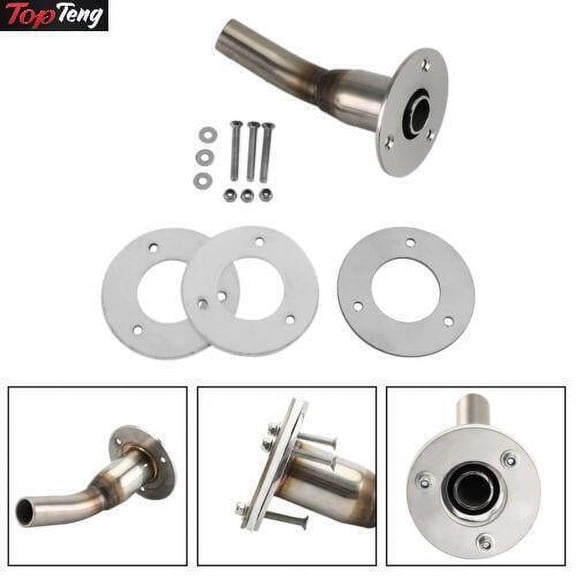 Exhaust Outlet+ Backing Plate & Fixings For Eberspacher For Webasto Heater 24Mm