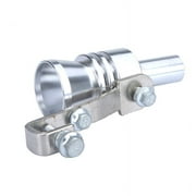 Exhaust Pipe,Blow-off Valve Turbo Whistle Pipe Tailpipe Sound Whistle Valve Size Xl Siuke Eryue Whistle Tail Bov Buzhi Vehicle Sound Qisuo silver 11.5cm by 3.3cm