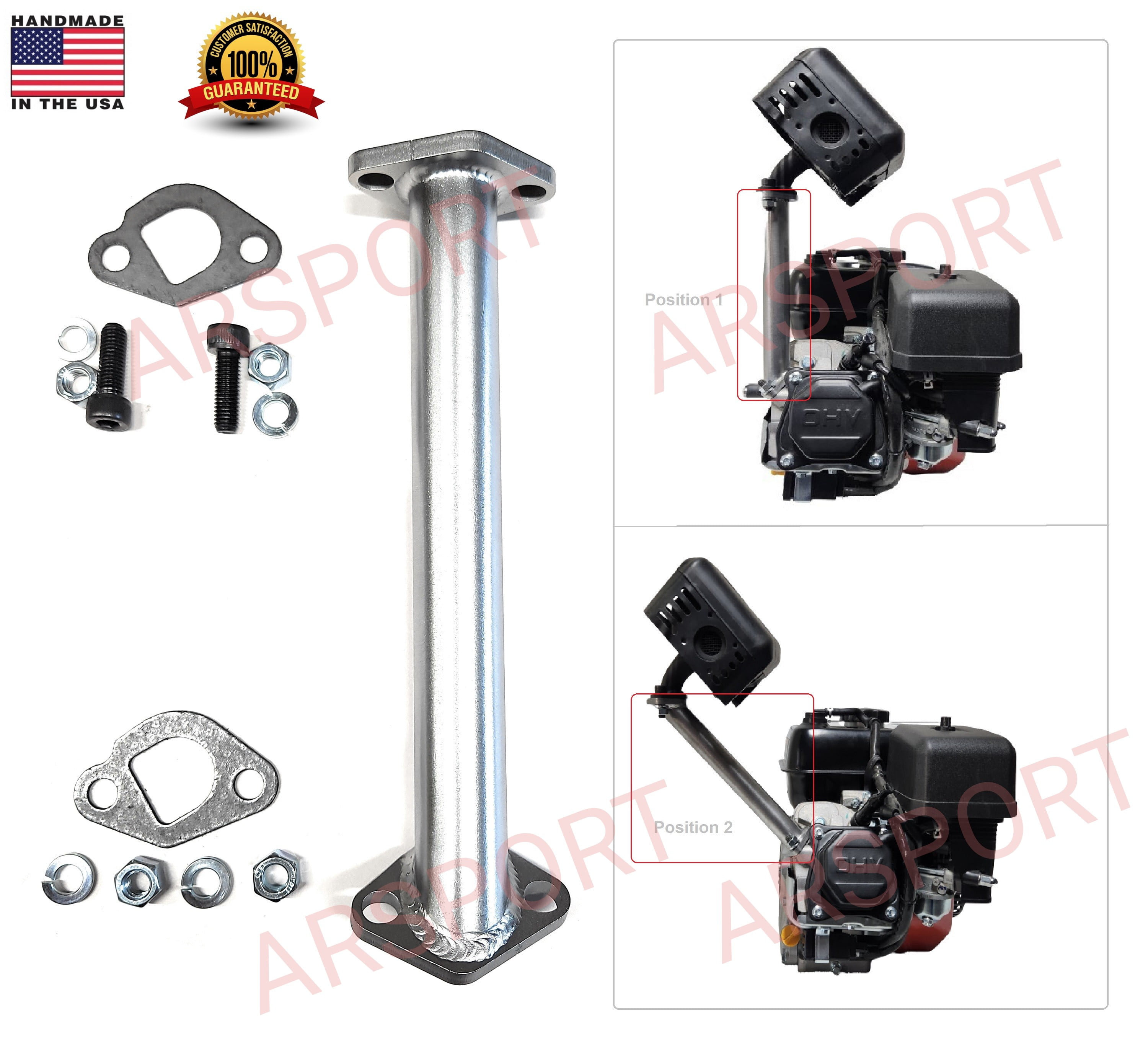 Small Engine Muffler Extension Log Splitter Beam Predator 212cc