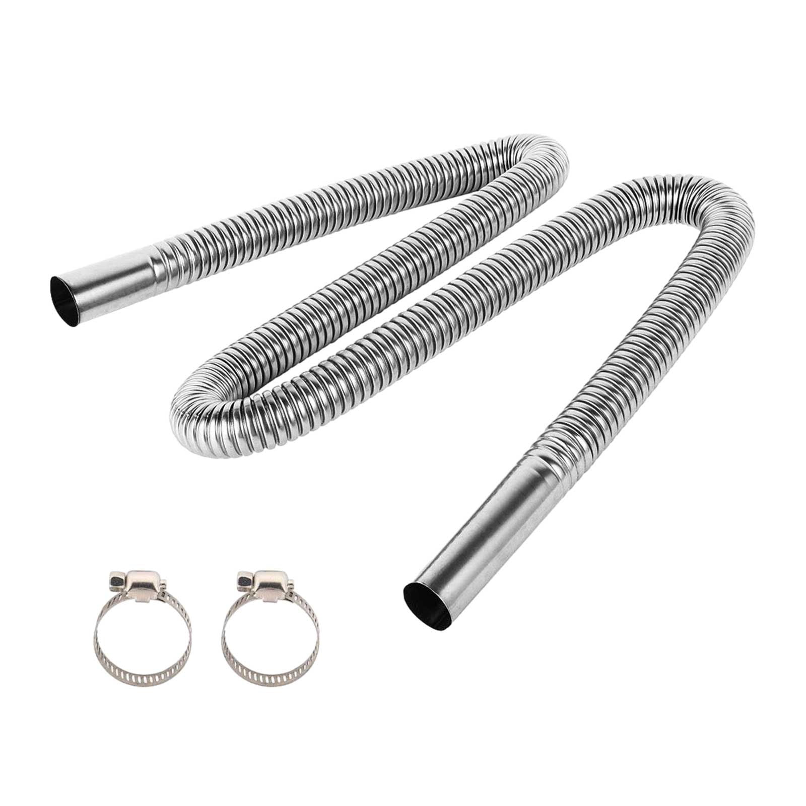 Exhaust Pipe Flex Kit Steel Exhaust Clamps Bracket Vent Hose Portable
