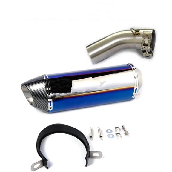 Exhaust Pipe Full System Middle Link Pipe Motorcycle Stainless Steel Tube Slip On For Kawasaki ZX4R ZX4RR 2023