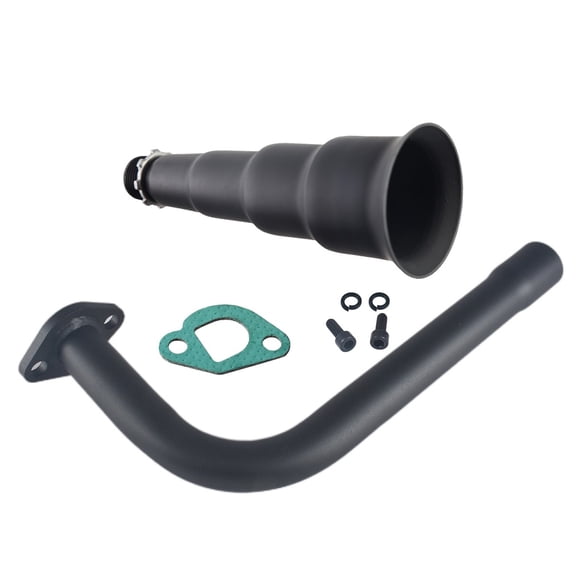 Exhaust Pipe & Header Pipe, 5-Stage Upgrade for 196cc/212cc GX160/GX200 Engines, Fits Go Karts, Mini Bikes, Predator 212 (Harbor Freight)