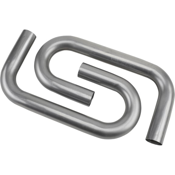 Exhaust Pipe Mandrel Bend - Pair - Mild Steel - 2 1/4 Inch - Premium Heavy-Duty Construction - Perfect for Custom Exhaust Systems - Easy to Weld - Universal Fit