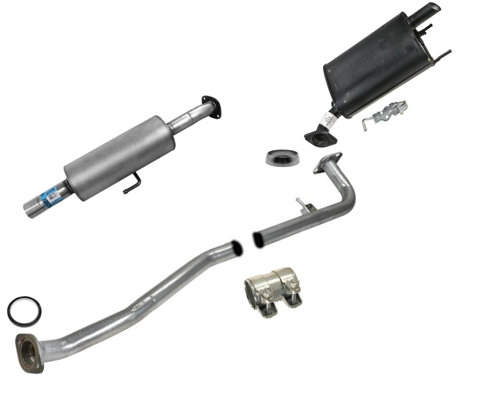 Exhaust Resonator W/ Extension Pipe & Muffler For Toyota Camry 2.5L