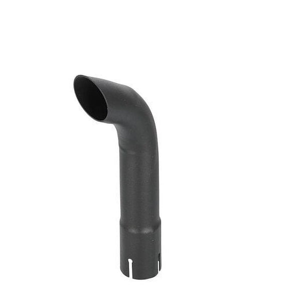 Exhaust Stack - 1-3/4" x 12" Curved Black
