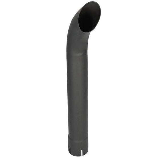 Exhaust Stack - 2-1/2" x 24" Curved Black