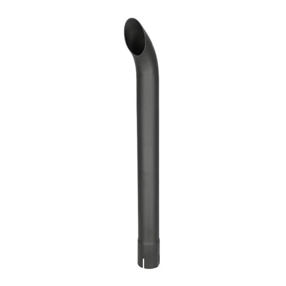 Exhaust Stack - 2" x 24" Curved Black