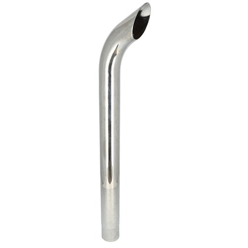 Exhaust Stack - 3-3/4" x 48" Curved Chrome